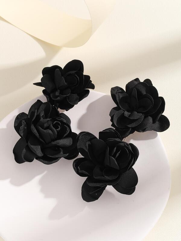 New Arrival Trendy Beautiful Fashionable Flower Drop Earrings for Women Jewelry Accessories