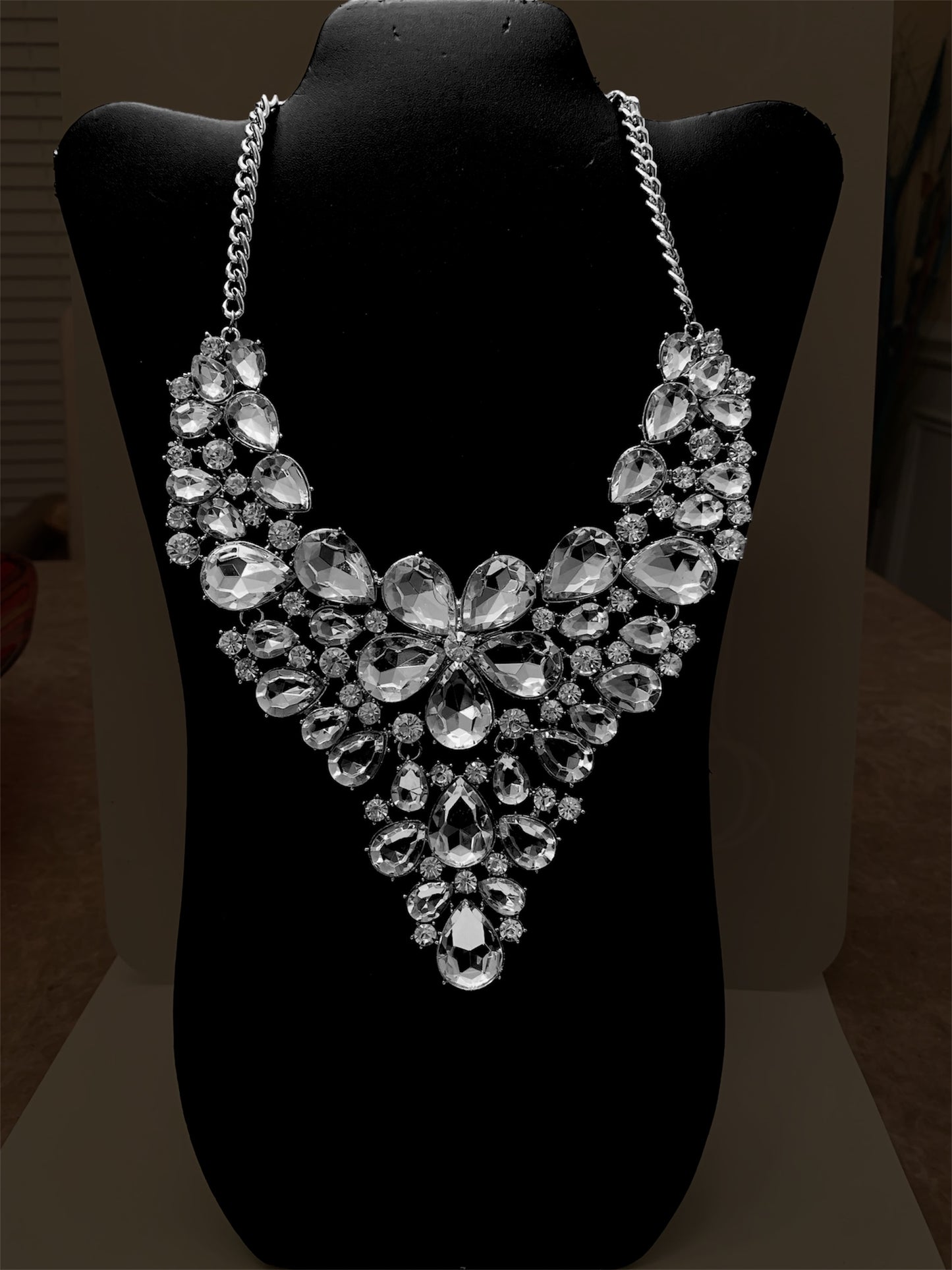 Elegant Necklace for Formal Wedding Formal Attire w Rhinestones Women’s Accessories