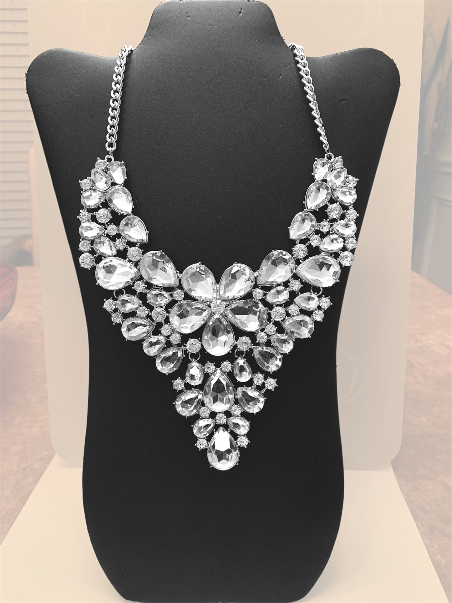 Elegant Necklace for Formal Wedding Formal Attire w Rhinestones Women’s Accessories