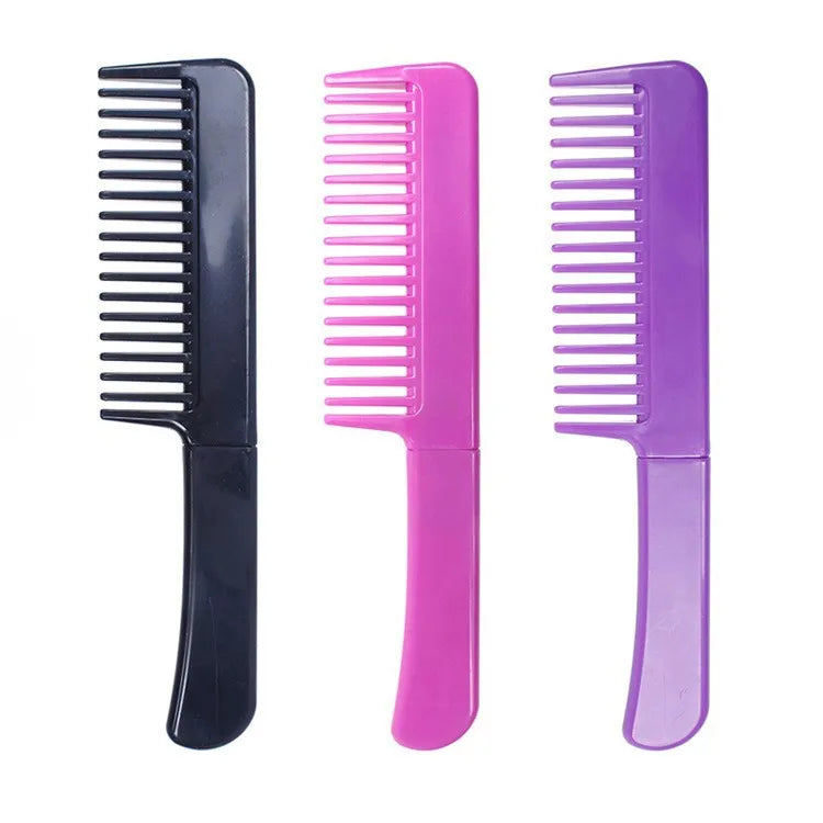 Discrete Self Defense Comb Knife Blade and Heat Resistant Hair Styling Tools Wide Spikes Tooth Fashion Accessory