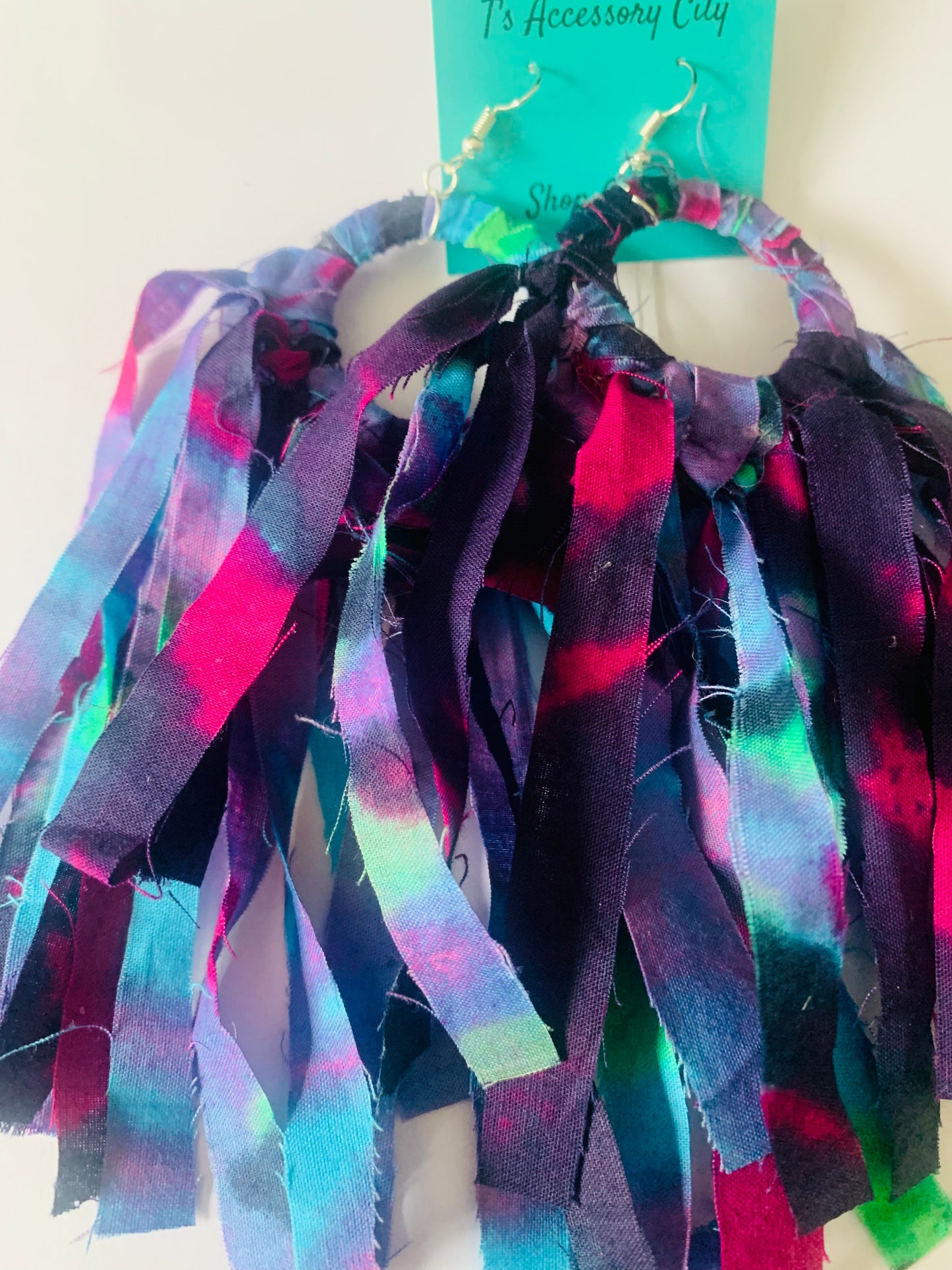 Handmade Beautiful Tie Dye Trendy Dangle Ear Charms Women’s Accessories