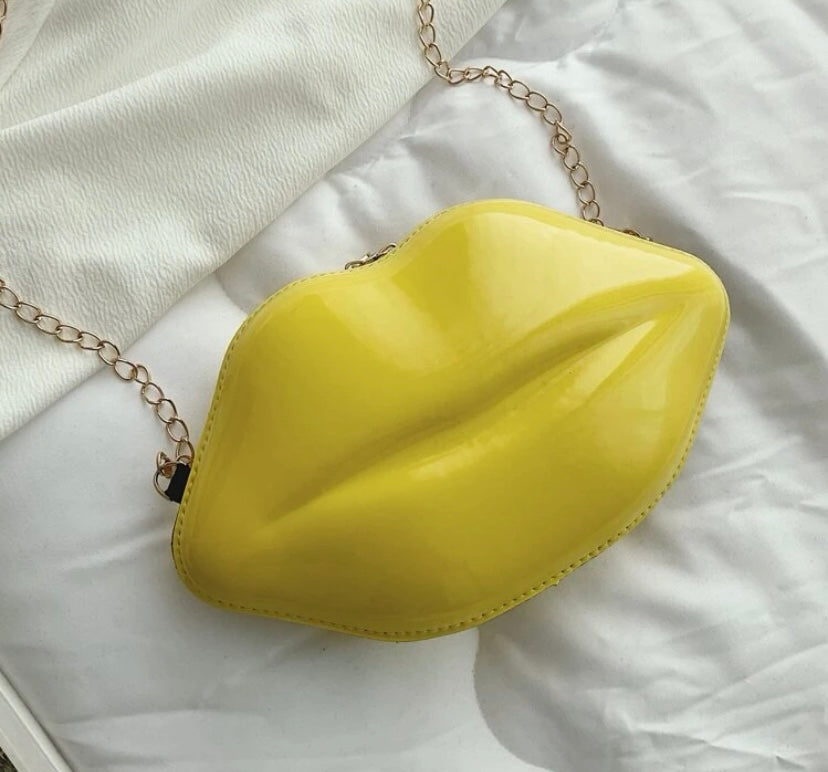 Fashion Sassy Kiss Mini Purse Tote Stylish Lip Shaped Satchel Bag Tote Purse