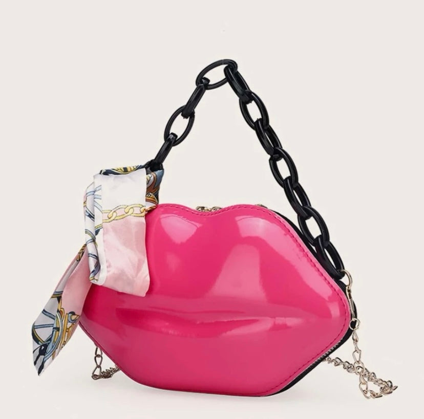 Fashion Sassy Kiss Mini Purse Tote Stylish Lip Shaped Satchel Bag Tote Purse