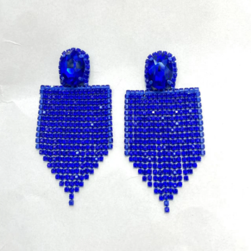 Luxury SXY Women's Fashion Dangle Chandelier Rhinestone Statement Tassel Drop Earrings Jewelry
