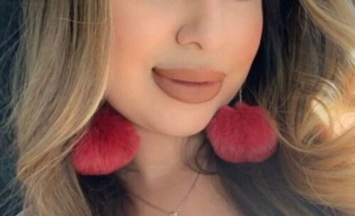 Sassy Fluffy Ladies Pom Pom Ball Dangle Fashion Statement Earrings Women Jewelry